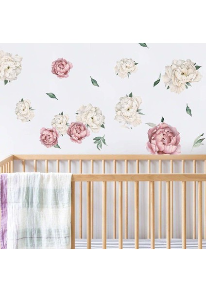 Şık Çiçekleri Çıkartmaları Dekoratif Çiçek Çıkartmaları Kı Odası Için (Yurt Dışından) indirimleri