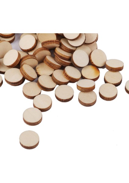 200PCS Yuvarlak Disk Bitmemiş Ahşap Kesim Çemberleri El Sanatları (Yurt Dışından) modelleri
