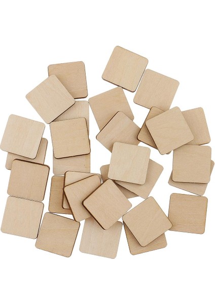 30X Kare Mdf Bitmemiş Ahşap Boş Dıy Boyama Çizim 20X20MM 20X20MM 30 Parçası (Yurt Dışından) fırsatları