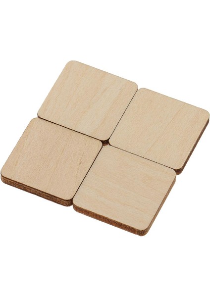 30X Kare Mdf Bitmemiş Ahşap Boş Dıy Boyama Çizim 20X20MM 20X20MM 30 Parçası (Yurt Dışından) indirimleri