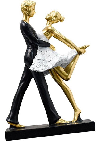 Çift Dans Eden Heykel Heykelcik Dekorasyon Heykelcik Süs Heykeli B Aureate (Yurt Dışından)