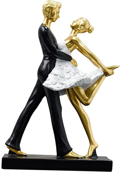 Çift Dans Eden Heykel Heykelcik Dekorasyon Heykelcik Süs Heykeli B Aureate (Yurt Dışından) modelleri