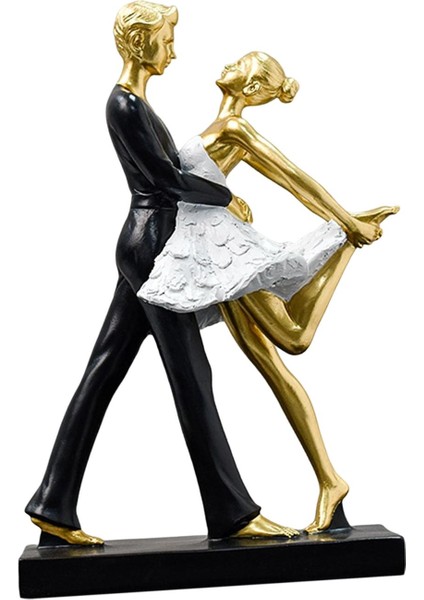 Çift Dans Eden Heykel Heykelcik Dekorasyon Heykelcik Süs Heykeli B Aureate (Yurt Dışından) fırsatları
