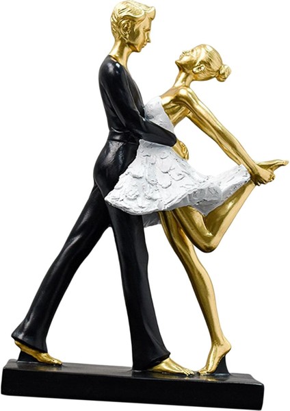 Çift Dans Eden Heykel Heykelcik Dekorasyon Heykelcik Süs Heykeli B Aureate (Yurt Dışından) indirimleri