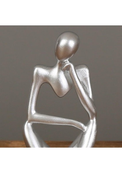 Reçine Düşünür Heykel Modern Figür Heykeli Masaüstü Kitaplık Sağ 13X9CM (Yurt Dışından) fiyatları