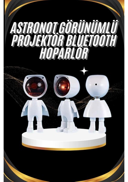 Gün Batımı Projektör Lamba Astronot Görünümlü Dekoratif Masa Lambası