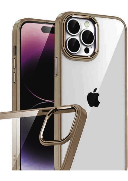 Xmpdby Newface Apple Iphone 15 Pro Max Razer Lensli Silikon - Çöl Titanyum fiyatları