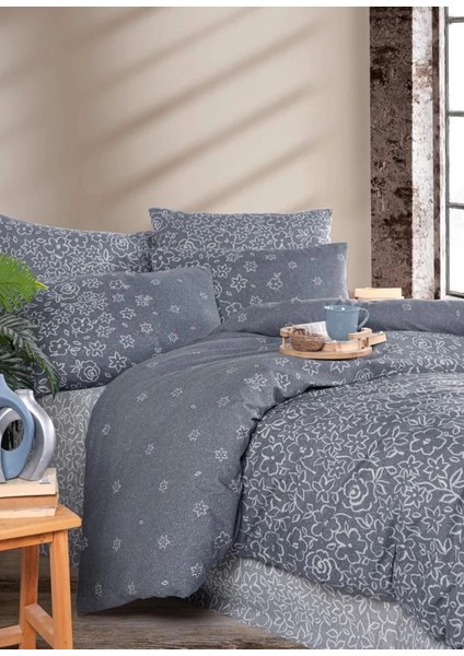 Nevresim Dünyası Ranforce Çift Kişilik Nevresim Takımı Narin Gri fiyatları