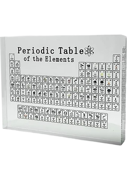 Akrilik Periyodik Leri Şkinler Için Sağ Kimyacıları Çocuklar Büyük (Yurt Dışından)