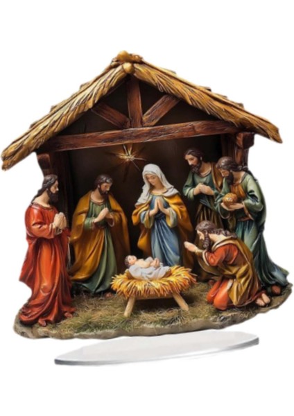 Isa Doğum Heykelcik Noel Heykeli Koleksiyon Si Akrilik Heykel Süsleme Masa Centerpieces Ev Taşıma Dolabı (Yurt Dışından) indirimleri