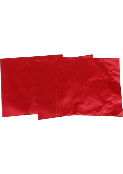 100 Paket Alüminyum Ş Çikolata Ambalajları Yap 8X8CM Düğün Dekoru Kırmızı (Yurt Dışından) indirimleri
