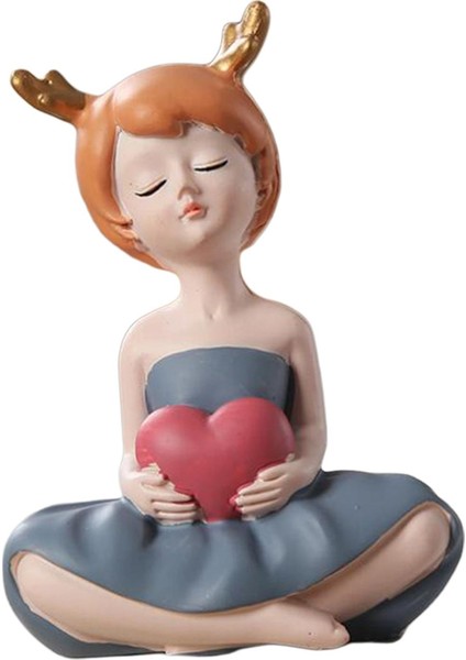 Penceresi Için Kız Heykel Zanaat Heykelcik .3x4.5cm (Yurt Dışından)