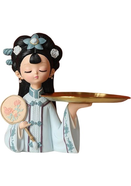 Çin Kızı Heykelciği Heykeller Çok Işlevli Mücevher S Tepsisi (Yurt Dışından)
