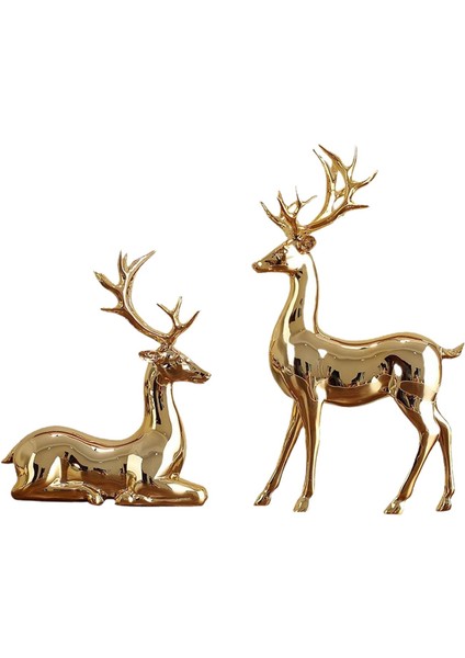 2 Geyik Heykelleri Dekoratif Figürler I (Yurt Dışından) fırsatları
