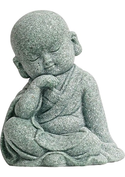 Masaüstü Çayevi Için Keşiş Figürin Buddha Heykel Heykeli (Yurt Dışından)