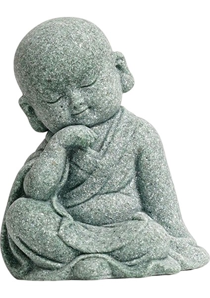 Masaüstü Çayevi Için Keşiş Figürin Buddha Heykel Heykeli (Yurt Dışından) modelleri