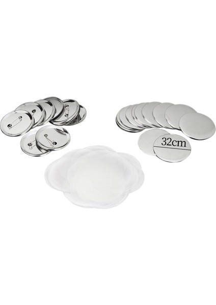 300 Düğme Bileşeni, Düğme Yapımcısı Için 32MM Boş (Yurt Dışından) indirimleri