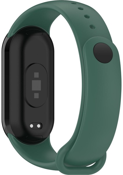 Xiaomi Smart Band 10/9/8 Uyumlu Silikon Kordon Mi Band 10/9/8 Esnek Spor Klasik Kayış