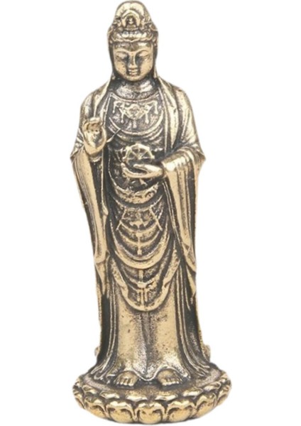 Pirinç Tanrıça Heykel El Sanatları Ofis Masası Kitaplık Için Metal Tanrıça Süsleme (Yurt Dışından) modelleri