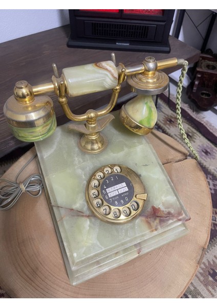 Antika Mermer Tabanlı Dekoratif Telefon-Şıf Zarif-Dekorluk Ürün fiyatları