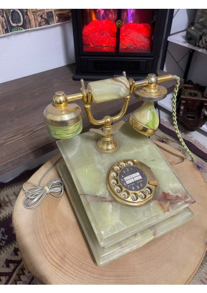 Antika Mermer Tabanlı Dekoratif Telefon-Şıf Zarif-Dekorluk Ürün modelleri