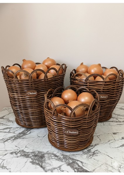 Raddancore Üçlü Soğanlık Seti/soğan Sepeti