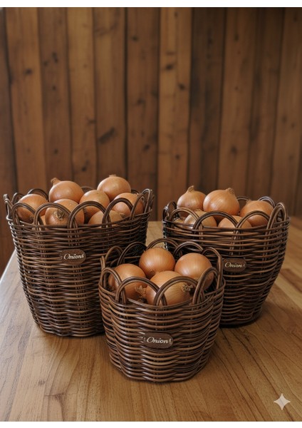 Raddancore Üçlü Soğanlık Seti/soğan Sepeti modelleri