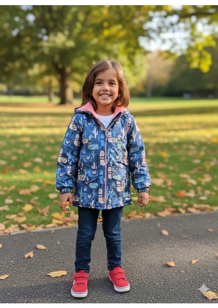 Kız Çocuk Mont Kışlık Spor Içi Mifyonlu Kapüşonlu &kaban & Parka