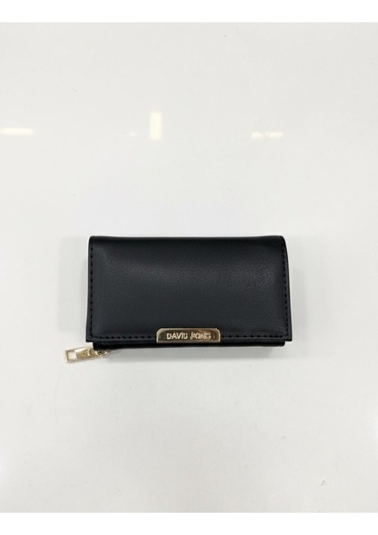 Orta Boy Soft Suni Deri Gold Renk Detaylı Kadın Cüzdan