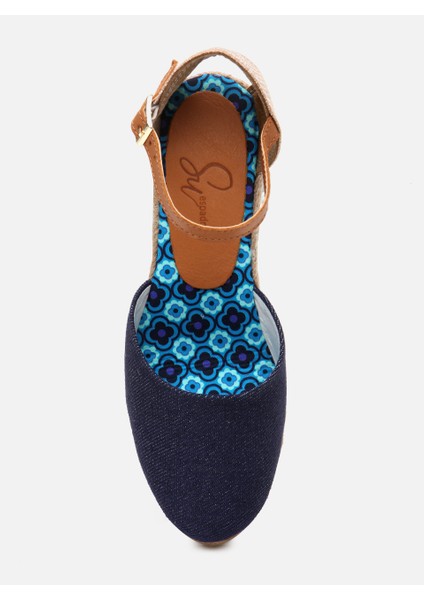 Kate Lacivert Kadın Dolgu Topuklu Espadril fırsatları