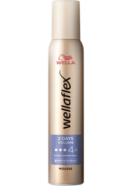 Wellaflex 2 Days Volume Mousse Extra 200 ml 2 Adet