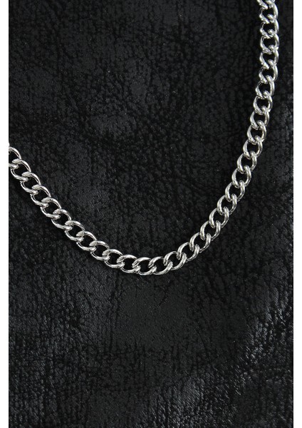 Bfs 316L Çelik Klasik Oval Zincir Model Gümüş Renk Erkek Kolye fiyatları