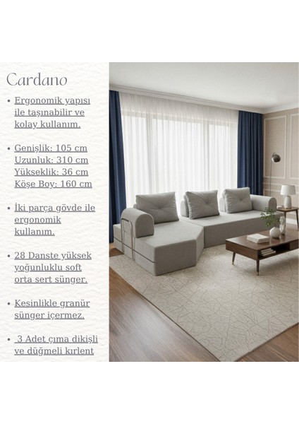 Cardano Lüks Köşe Koltuk Salon L Koltuk Takımı Tamamen Sünger Modern Köşe Oturma Grubu modelleri