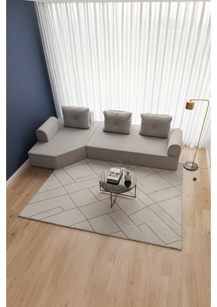 Cardano Lüks Köşe Koltuk Salon L Koltuk Takımı Tamamen Sünger Modern Köşe Oturma Grubu