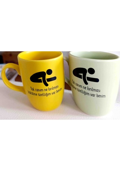 Kulplu Seramik Kupa Bardak