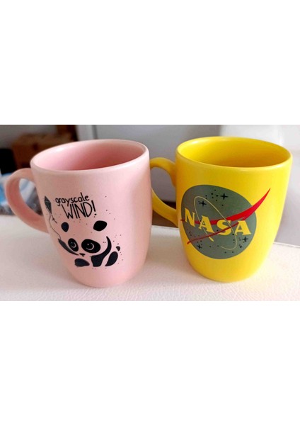 Kulplu Seramik Kupa Bardağı