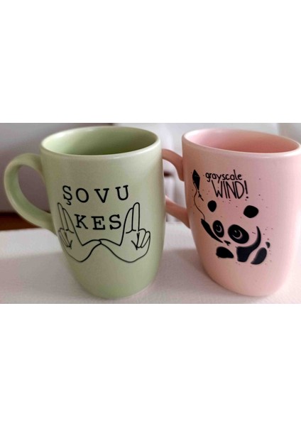 Seramik Kulplu Kupa Bardağı