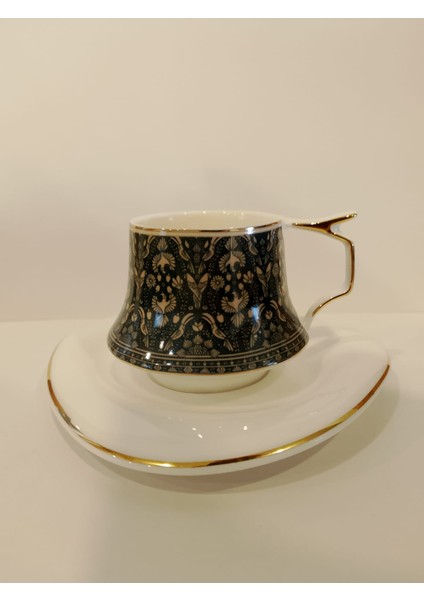 Luxury Gold Bone Porselen Kahve Fincan Takımı 404GLD02