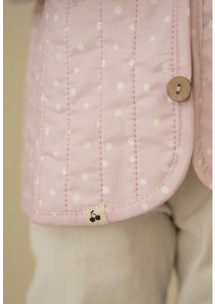 Pembe Nokta Desenli Bebek Yeleği fırsatları