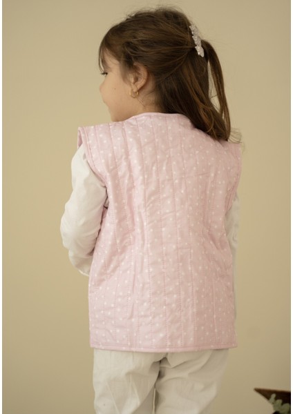 Pembe Nokta Desenli Bebek Yeleği indirimleri