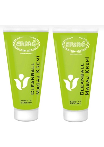 Cleanball Masaj Krem 200ML x 2 Adet