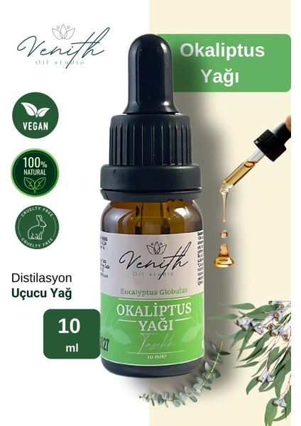 Okaliptus Uçucu Yağı 10 ml %100 Saf ve Doğal (Eucalyptus Essential Oil)