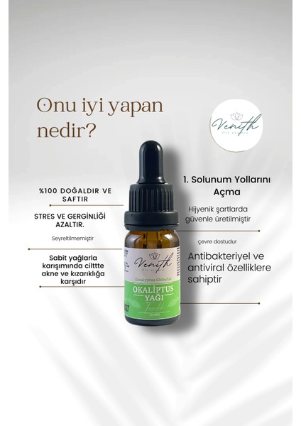 Okaliptus Uçucu Yağı 10 ml %100 Saf ve Doğal (Eucalyptus Essential Oil) modelleri