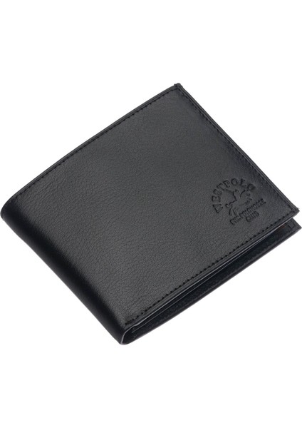 Hakiki Deri Bozuk Para ve Kart Bölmeli Erkek Cüzdanı - Siyah-Taba fiyatları