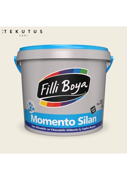 Momento Silan Silikonlu Iç Cephe Boyası 15 L Damla Sakızı