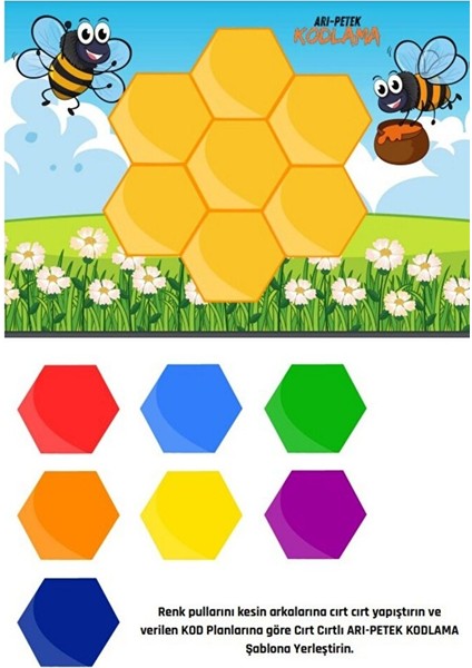 Okul Öncesi Kodlama Aktivitesi (Arı-Petek)
