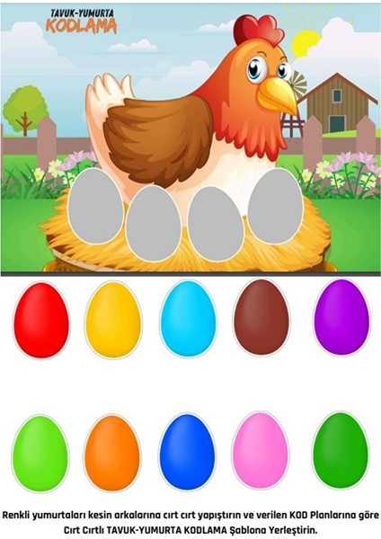 Okul Öncesi Kodlama Eğitim (Tavuk-Yumurta)