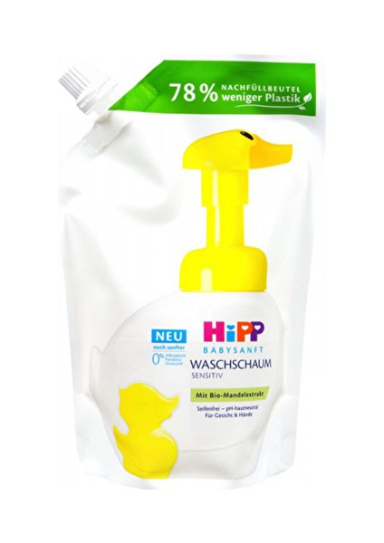 4 Adet Hipp Babysanft Bebek El Yıkama Köpüğü Yedek Poşet 250 ml