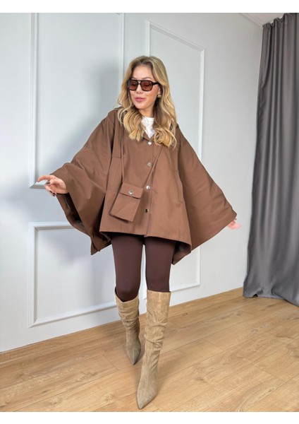 Kahve Çantalı Panço fırsatları