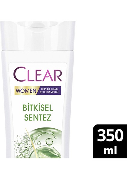 3 Adet Clear Women Bitkisel Sentez Şampuan 350 ml